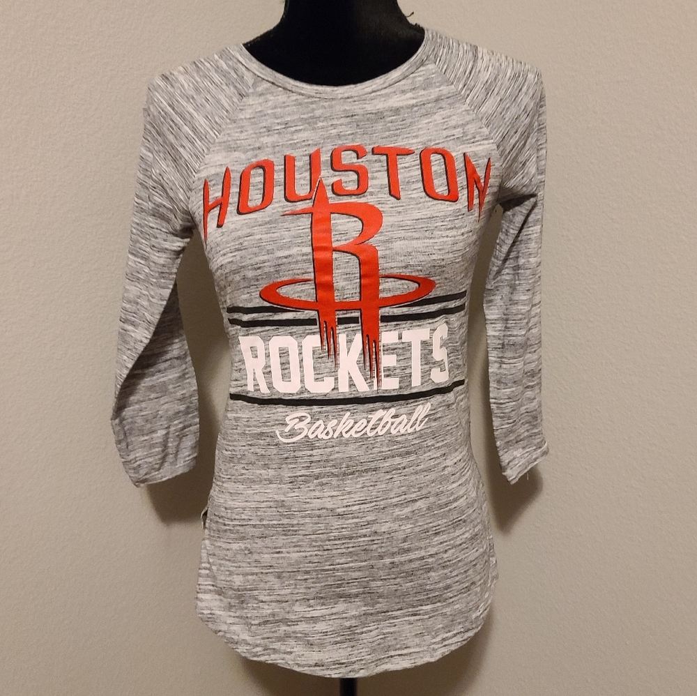 NBA Houston Rockets Fitted T Sz XS Like New!!